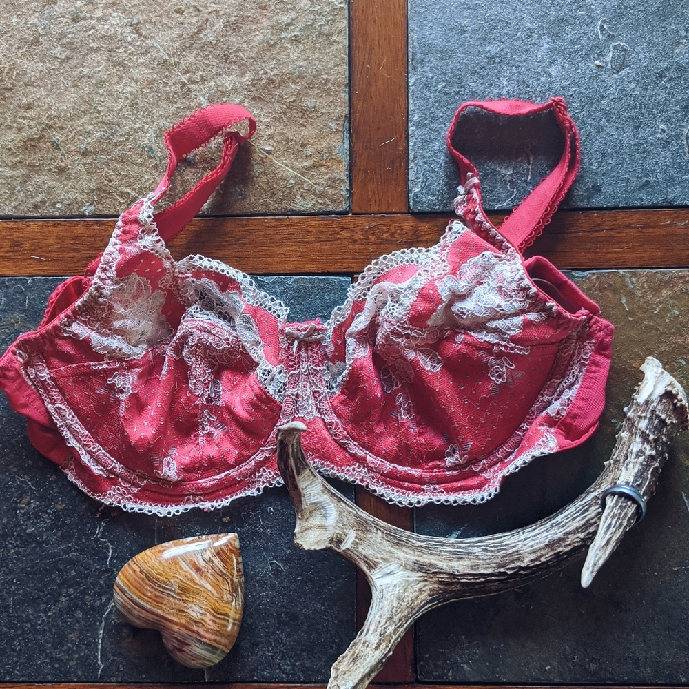 Panache Clara Balconette Bra 32DD Pink